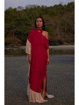 Twinkle Hanspal - Off-Shoulder Dress with Frill Detailing