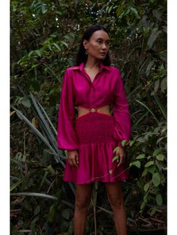 Twinkle Hanspal - Cut-Out Mini Dress with Contrast Detailing