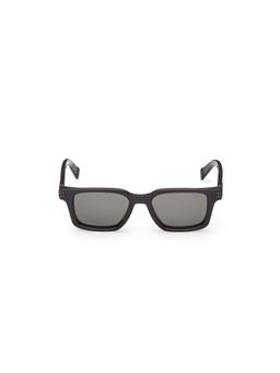 Ermenegildo Zegna - Men Acetate Black Frame Grey Lens Rectangle Full Rim Sunglass-Ez0280 50 20D (50)