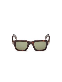 Ermenegildo Zegna - Men Acetate Brown Frame Green Lens Square Full Rim Sunglass-Ez0283 48 52N (48)