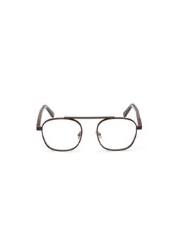 Ermenegildo Zegna - Men Metal Brown Frame Clear Lens Square Full Rim Frame-Ez5334-H 53 049 (53)
