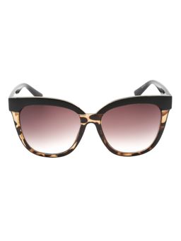 Kenneth Cole - Women Acetate Brown Frame Brown Lens Butterfly Full Rim Sunglass-Kc1320 57 52F (57)