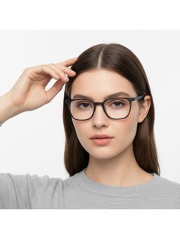 HASHTAG EYEWEAR - Unisex Blokz Clear Lens Square Full Rim Eyeglass-Nekcc-1160062-Blk (51)