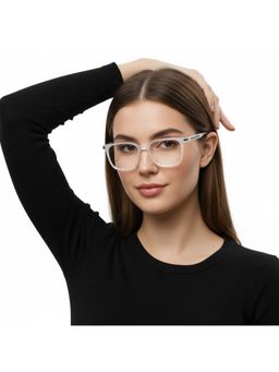 HASHTAG EYEWEAR - Unisex Blokz Clear Lens Square Full Rim Eyeglass-Nekcc-1160062-Wht (51)