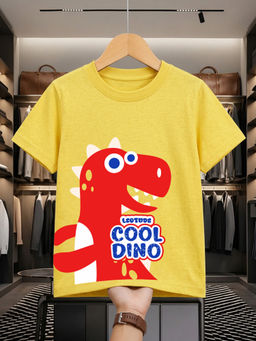 LEOTUDE - Yellow Kid's Oversized T-Shirt