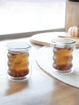 Gleevers - Double Wall Borosilicate Glass Coffee Mug (200ml)