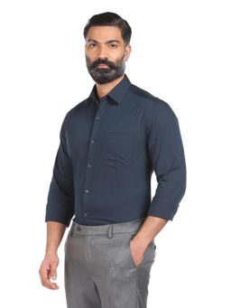 Arrow - Men Navy Slim Fit Solid Formal Shirt