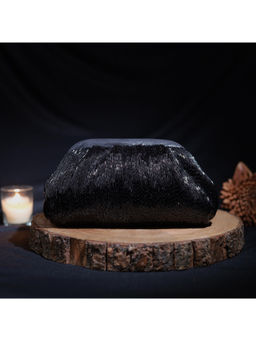 sugarcrush - Black Monroe Soft Clutch with Detachable Strap