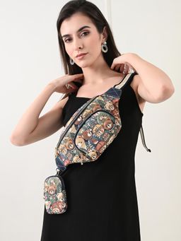 HENNEY BEAR - Green Bear Crossbody Bag with Detachable Coin Pouch