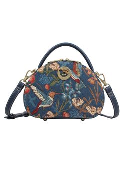 HENNEY BEAR - Blue Hummingbird Sling Bag with Detachable Strap