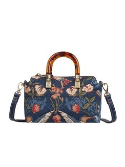 HENNEY BEAR - Blue Hummingbird Handbag with Detachable Strap