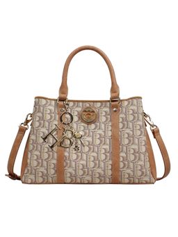 HENNEY BEAR - Hb Milk Tea Top Handbag with Detachable Strap