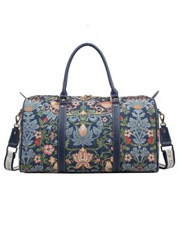 HENNEY BEAR - Strawberry and Bird Duffle Bag with Detachable Strap