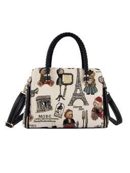 HENNEY BEAR - Paris Bear Top Handbag with Detachable Strap