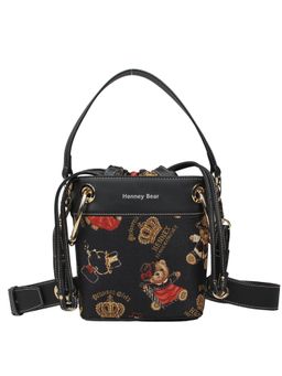 HENNEY BEAR - Crown Bear Bucket Bag with Detachable Strap