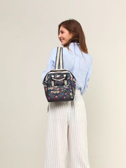 HENNEY BEAR - Navy Blue Hummingbird Compact Backpack