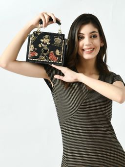 HENNEY BEAR - Crown Bear Sling Bag with Detachable Strap