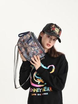 HENNEY BEAR - Parrot Song Crossbody Bag with Detachable Strap