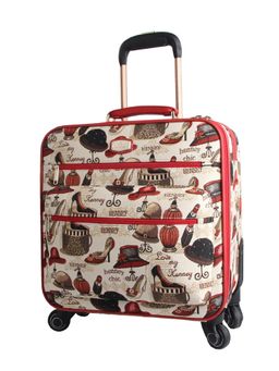 HENNEY BEAR - 16 Inch Shoe and Hat Travel Trolley Bag