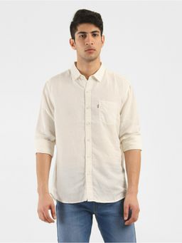 Levi's - Men's White Solid Slim Fit Shirt