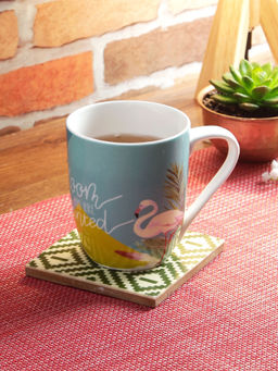 HomeTown - Bahamas Bone China Single Coffee Mug 310 Ml in Multi Colour