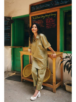SPACE - Bombay Beige Shirt With Pant