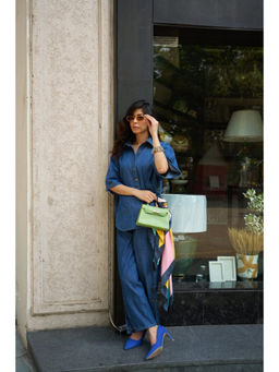 SPACE - Dolla Blue Shirt With Pant