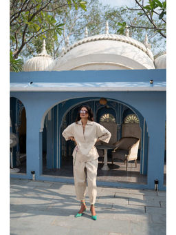 SPACE - Giza White Top And Pant