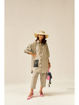 SPACE - Lavasa Green Shirt With Pant
