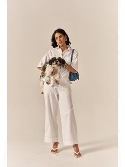 SPACE - Pudding White Shirt With Pant