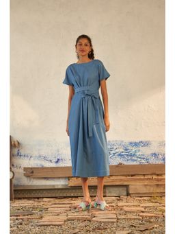CANOOPI - Blue October Boat Neck Dress