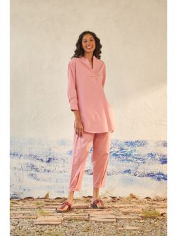 CANOOPI - Pink Cosmopolitan Solid Co Ord (Set of 2)