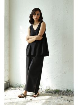 CANOOPI - Black Midnight Travel Co Ord (Set of 2)