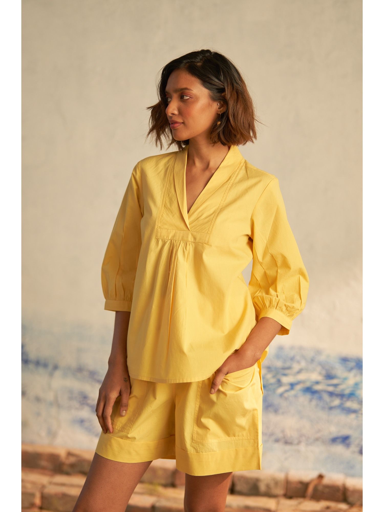 canoopi Yellow Sun Tan Top and Shorts (Set of 2)-picture-29