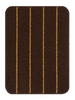 Saral Home - Dark Brown Polypropylene Anti Skid Bathmat - 45X60 cm