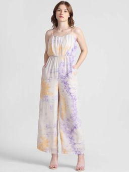 ONLY - Off White Printed Jumpsuit