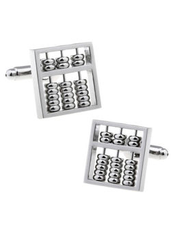 The Tie Hub - Abacus Silver Cufflink