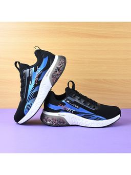 Campus - First Black Running Shoes For Men