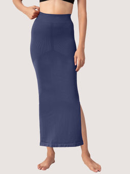 Nykd by Nykaa - Saree Shapewear with Hip Compression & Side Slit, Blue - NYSH01