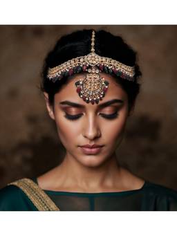 TAD Accessories - Women Multicolor Kundan Matha Patti