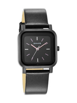 Sonata - Black Dial Analog Watch for Women - 87037PL05W
