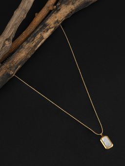 E2O - Gold Plated Metal Crafted Chain Pendant Necklace