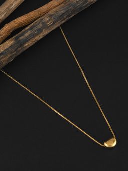 E2O - Gold Plated Metal Crafted Chain Pendant Necklace