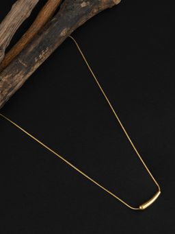 E2O - Gold Plated Metal Crafted Chain Pendant Necklace