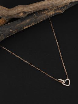 E2O - Gold Plated Chain Heart Pendant Necklace