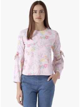 Dodo & Moa - Pink Floral Western Wear Top