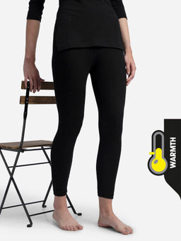 Jockey - 2520 Women Extra Warmth Combed Cotton Rich Thermal Leggings - Black