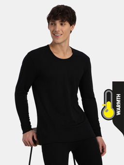 Jockey - 2606 Men Soft Touch Microfiber Elastane Thermal Undershirt - Black