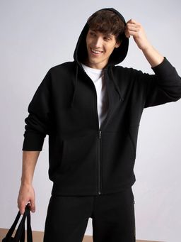 Jockey - UM55 Men Super Combed Cotton Rich Fleece Jacket - Black