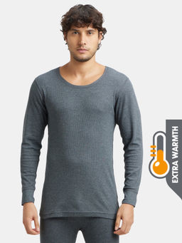 Jockey - 2404 Men Extra Warmth Combed Cotton Rich Full Sleeve Thermal Set-Charcoal Mel